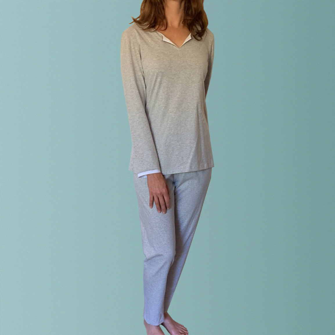 Organic cotton pyjamas Australia. These womens pyjamas are made from certified organic cotton jersey.