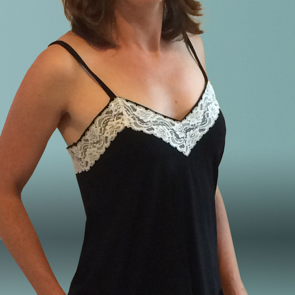 Luxury cotton nighties Australia. Australia. Organic cotton and lace nightgown made in Australia.
