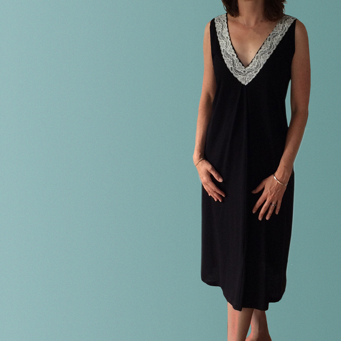 Womens nighties Australia. Plus size nighties. Organic cotton and lace nightgown. Australian sleepwear brands.