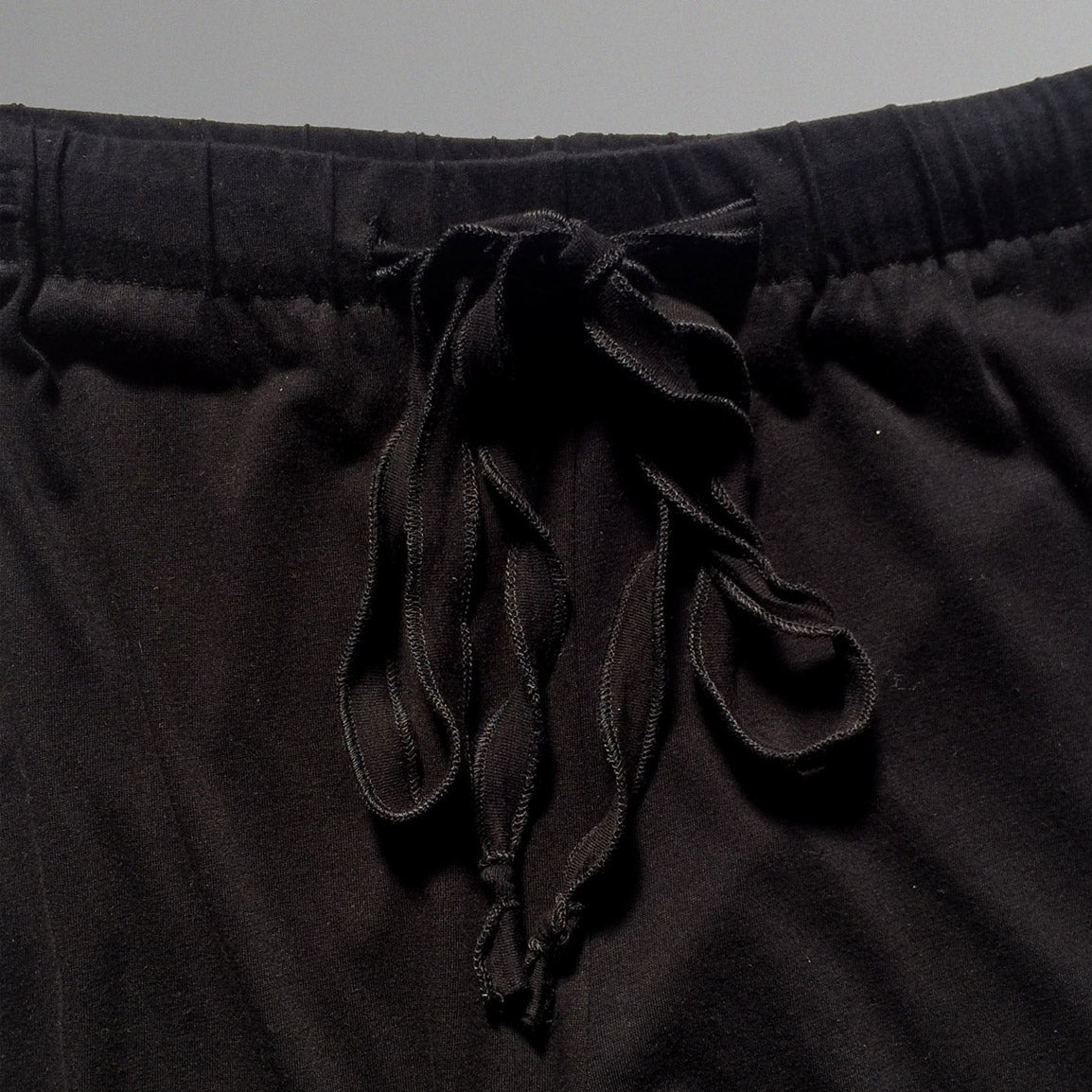 Black organic cotton shorts. Sleepwear shorts. Australian pyjamas. Ethical and organic sleepwear Australia. Online sleepwear Australia.