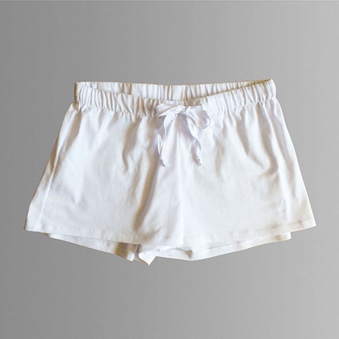 White organic cotton shorts. Women's organic sleepwear. Sleepwear shorts. Australian sleepwear brands. Online sleepwear Australia.