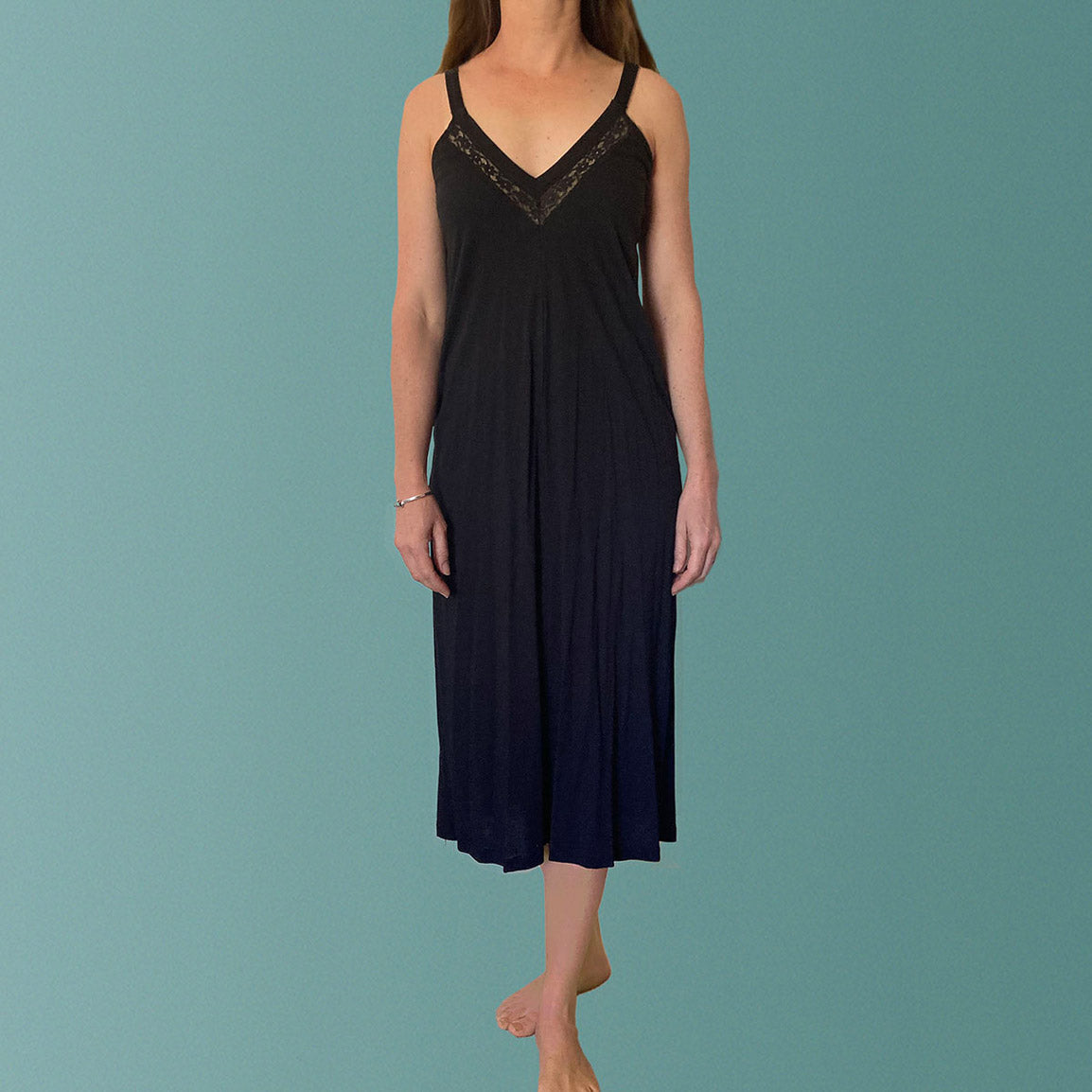 Womens sleepwear Australia. Nighties cotton. Organic cotton and lace nightgown made in Australia. Nighties buy online.
